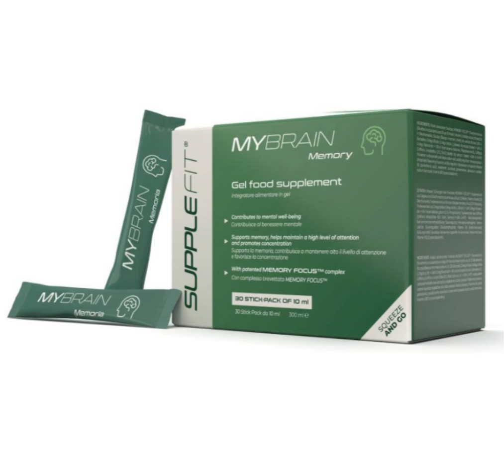 MYBRAIN – Nahrungsergänzungsmittel in Gelform für Gedächtnis & Konzentration
Mit dem patentierten Komplex MEMORY FOCUS™ #INTB040