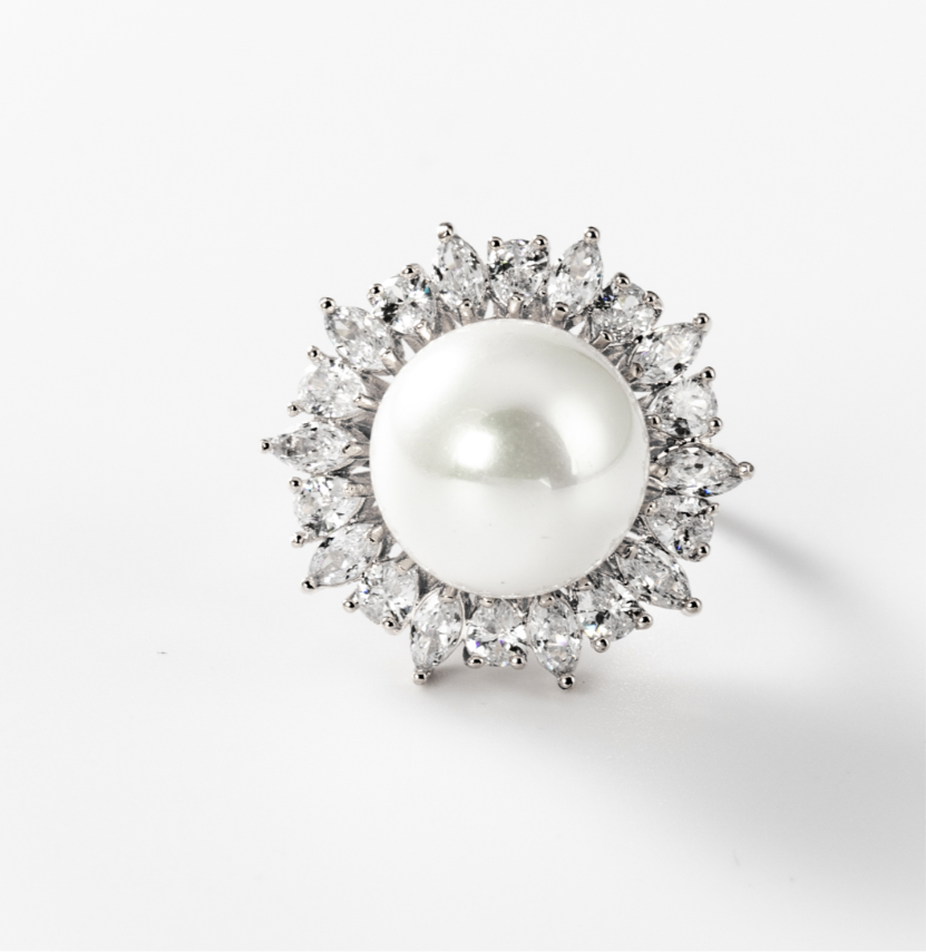 Sonnenblumen | Ring, rhodiniert #BIGAS016