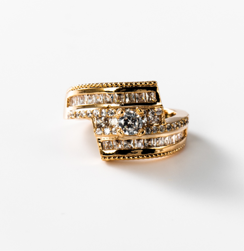 Futurismus | Ring, 24 Karat vergoldet #BIGAG026