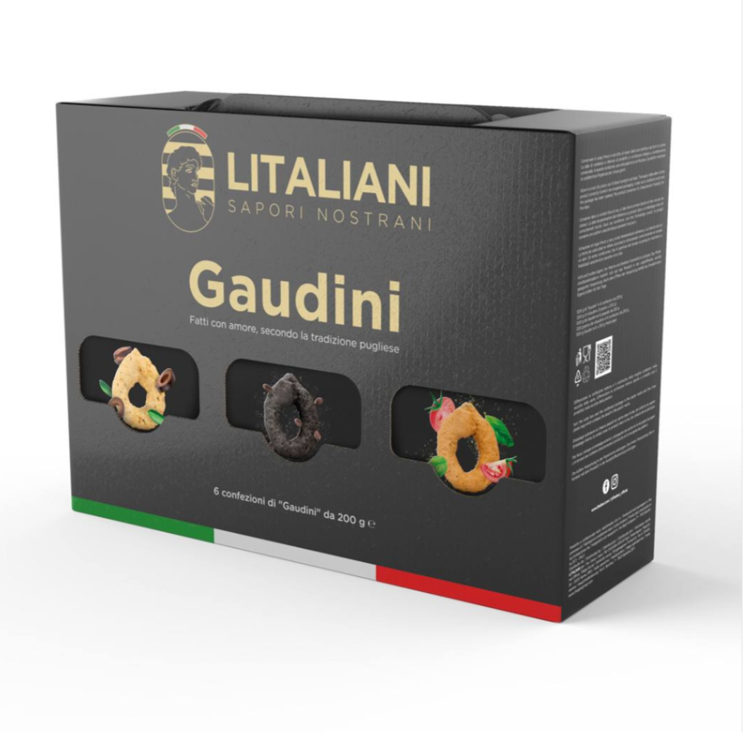 BOX GAUDINI – 6 PACKUNGEN TARALLI #LIT0049
