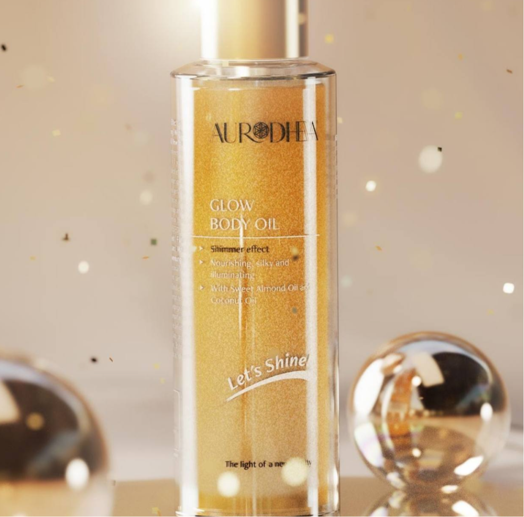 GLOW BODY OIL – pflegendes Highlighter-Öl mit seidigem Schimmereffekt #U20