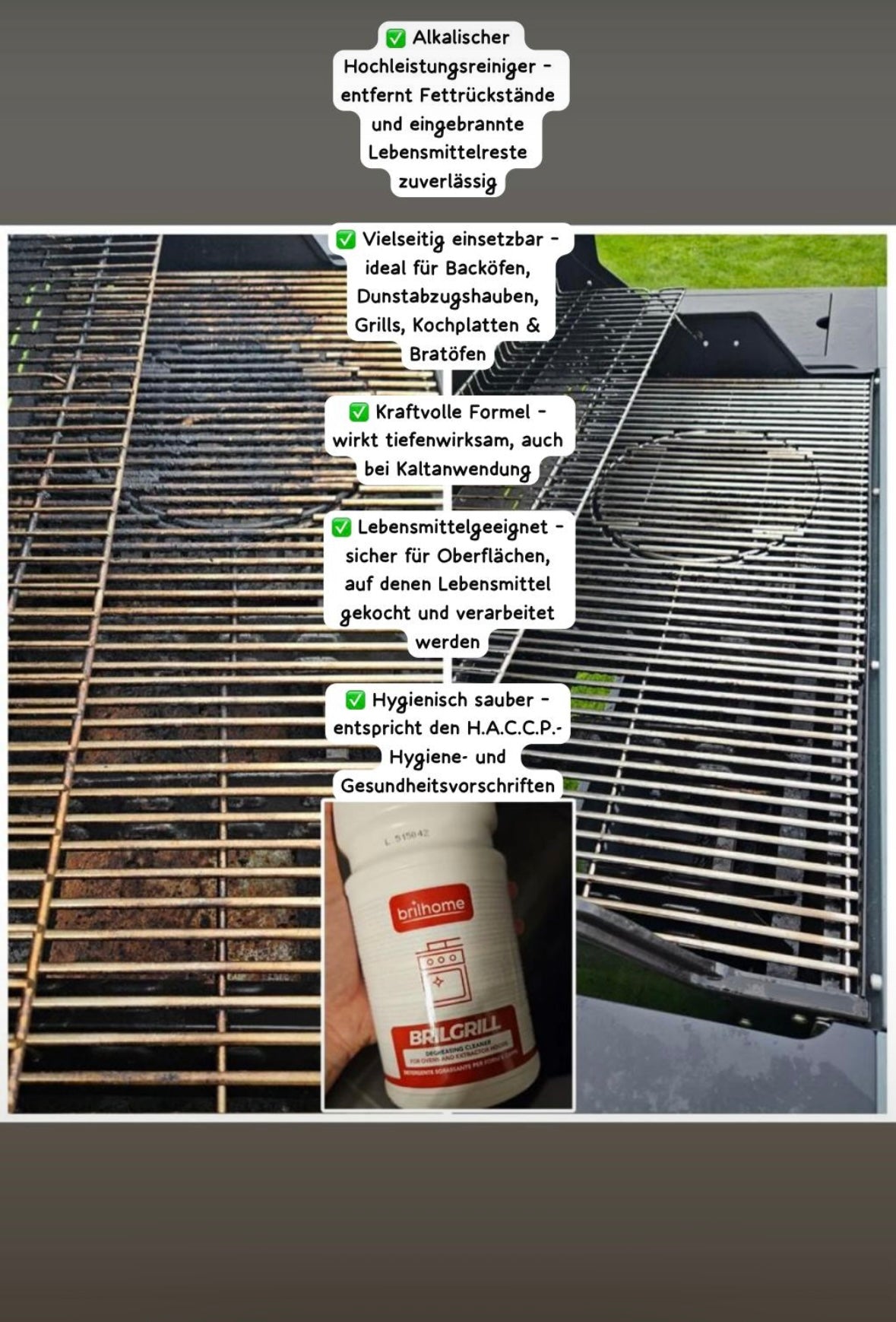 Brilgrill – Fettreiniger für Backöfen & Dunstabzugshauben #BH0203