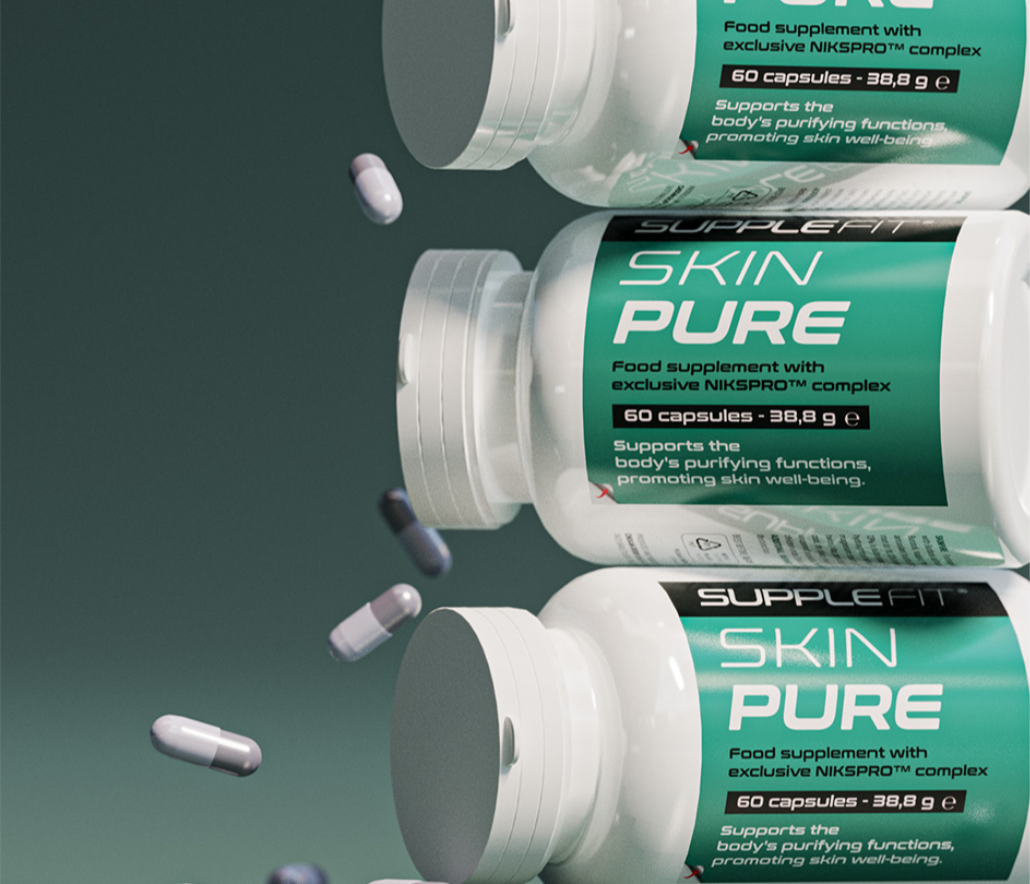 SKINPURE | Nahrungsergänzungsmittel in Kapseln
Mit dem exklusiven Komplex NIKSPRO™ #INTB048