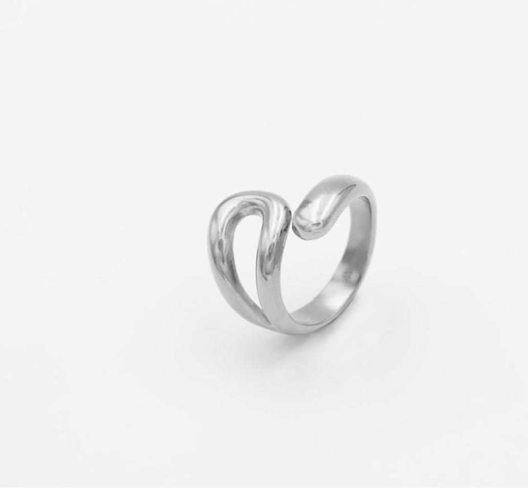 Edelstahl-Ring „Modern Hug“ #BIGAS095