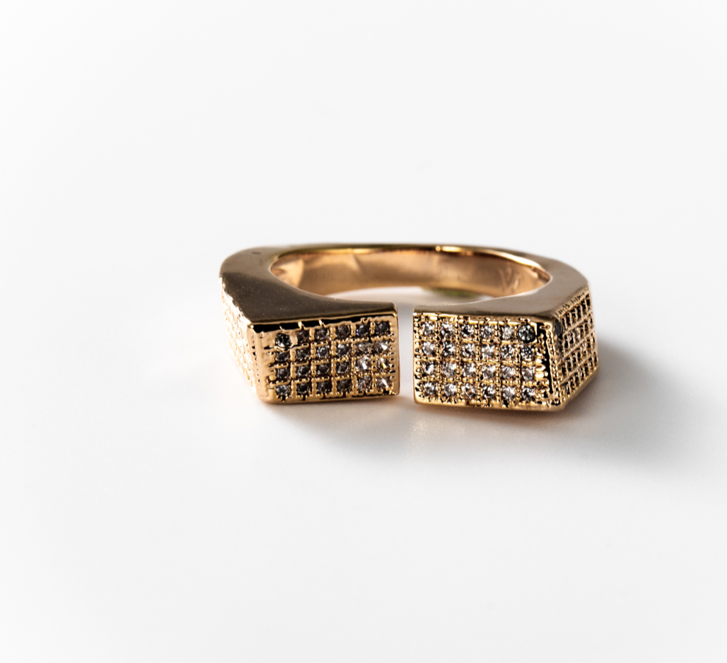 Man Style | Ring, 24 Karat vergoldet #BIGAG061