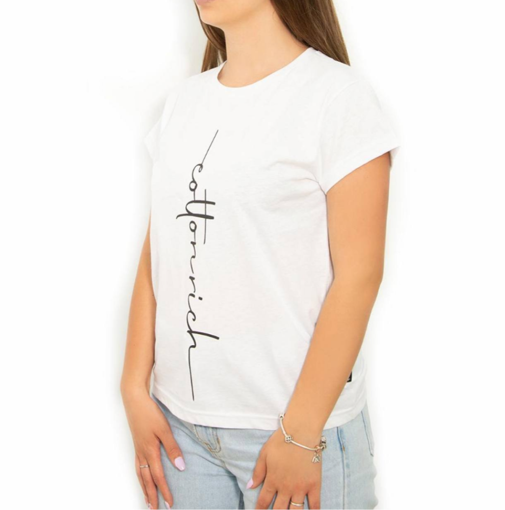 COTTON-RICH BASIC T-SHIRT, WEISS – CLASSIC #COT0007-1