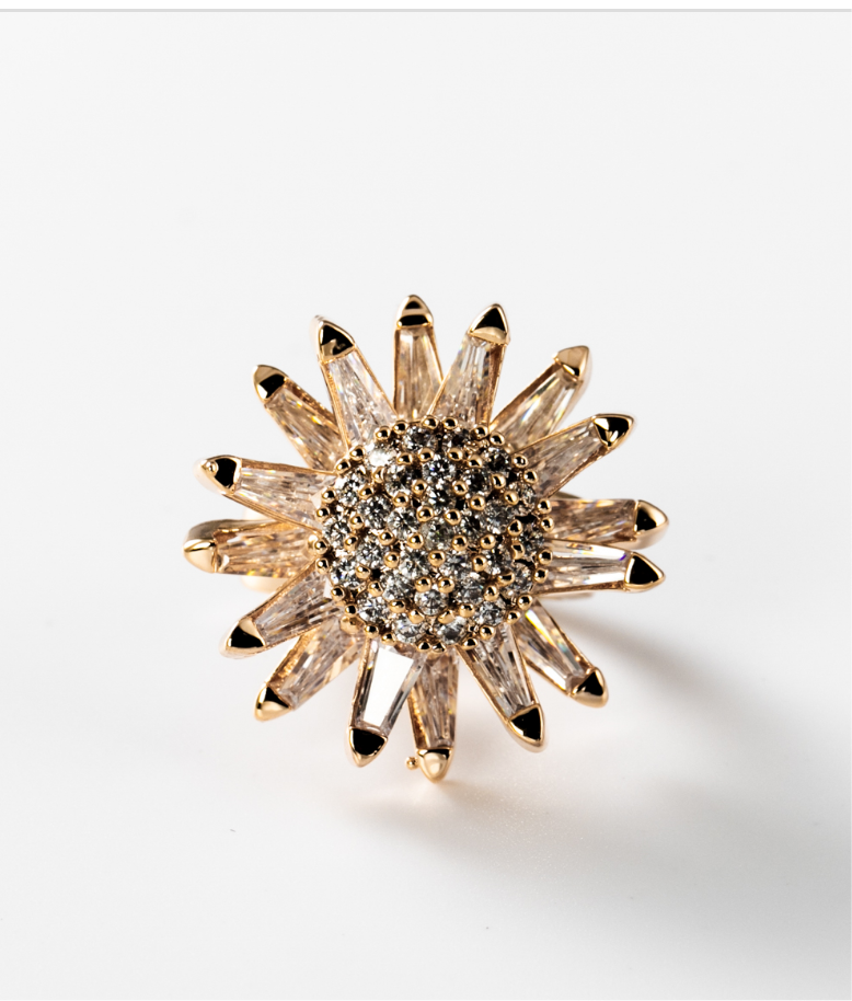 Liebt Mich Oder Liebt Mich Nicht | Ring, 24 Karat vergoldet #BIGAG011
