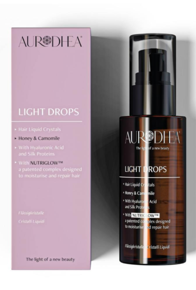 LIGHT DROPS Honey & Camomile – Flüssigkristalle für Haare
Mit dem exklusiven Komplex NUTRIGLOW™ #CAP28