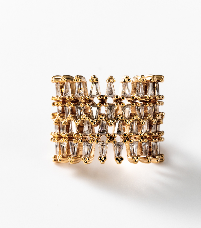 Korallenriff | Ring, 24 Karat vergoldet #BIGAG010