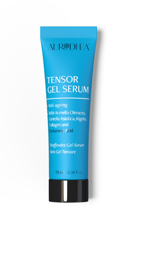 Straffendes Gel-Serum mit Hyaluronsäure
Angereichert mit Kollagen, Jambú, asiatischem Wassernabel & Leberwurstbaum #CR08B #CU32B