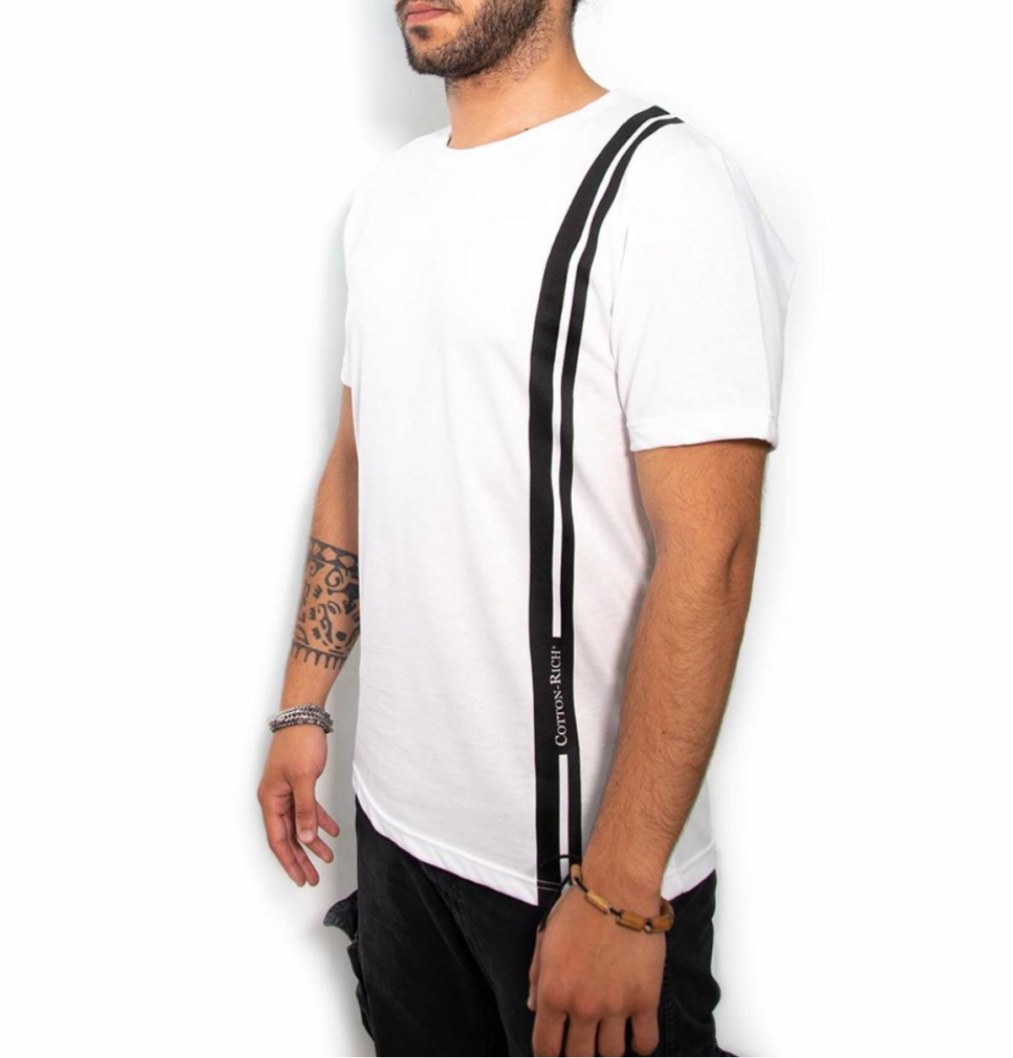 COTTON-RICH BASIC T-SHIRT, WEISS – MINIMAL #COT0012-1