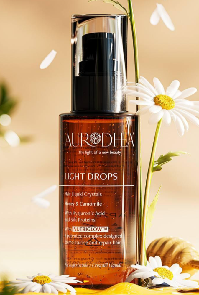 LIGHT DROPS Honey & Camomile – Flüssigkristalle für Haare
Mit dem exklusiven Komplex NUTRIGLOW™ #CAP28