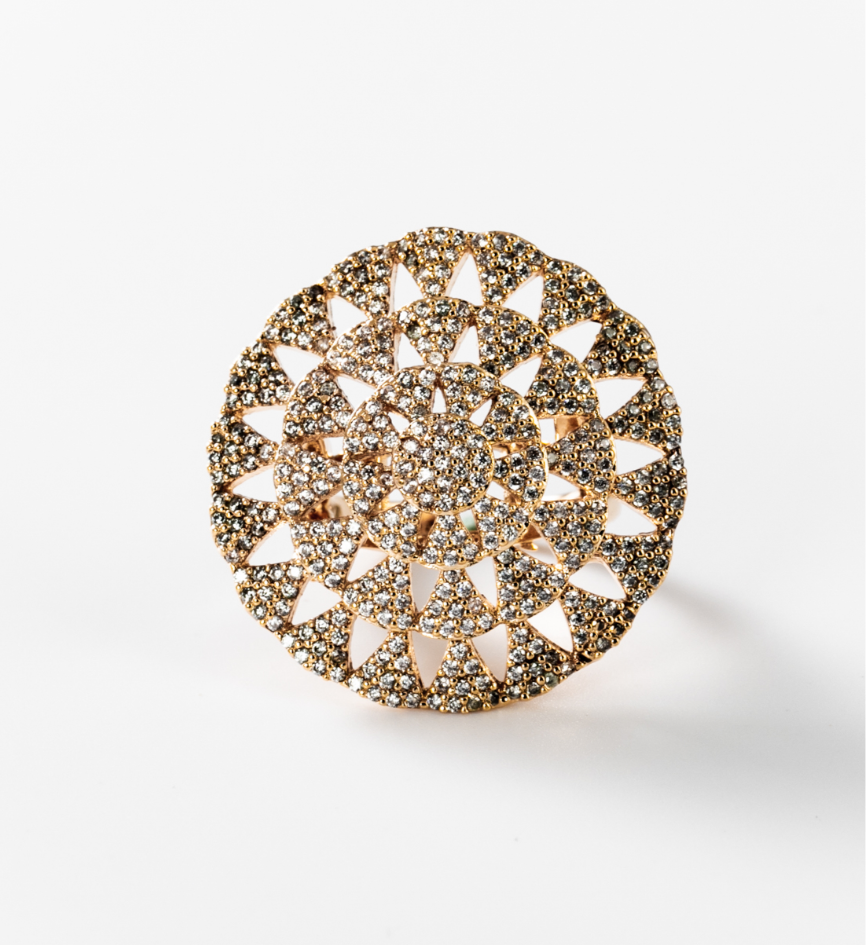 Lichtkreise | Ring, 24 Karat vergoldet #BIGAG033