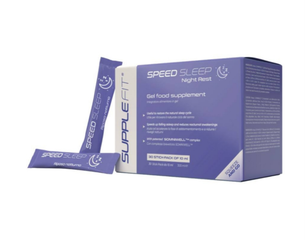 SPEEDSLEEP – Nahrungsergänzungsmittel in Gelform mit Melatonin
Mit dem patentierten Komplex SOMNIWELL™ #INTB028