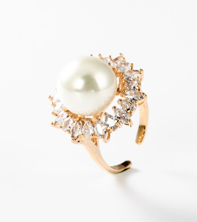 Sonnenblumen | Ring, 24 Karat vergoldet #BIGAG016