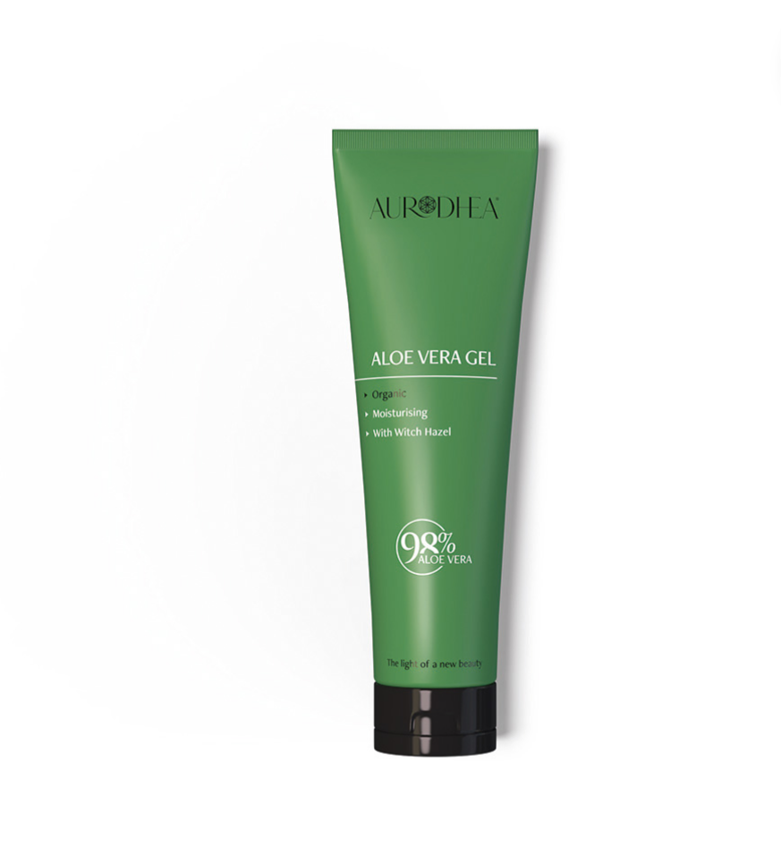Gel mit 98% Bio Aloe Vera
Angereichert mit Hamamelisextrakt #CR17B #CU07B
