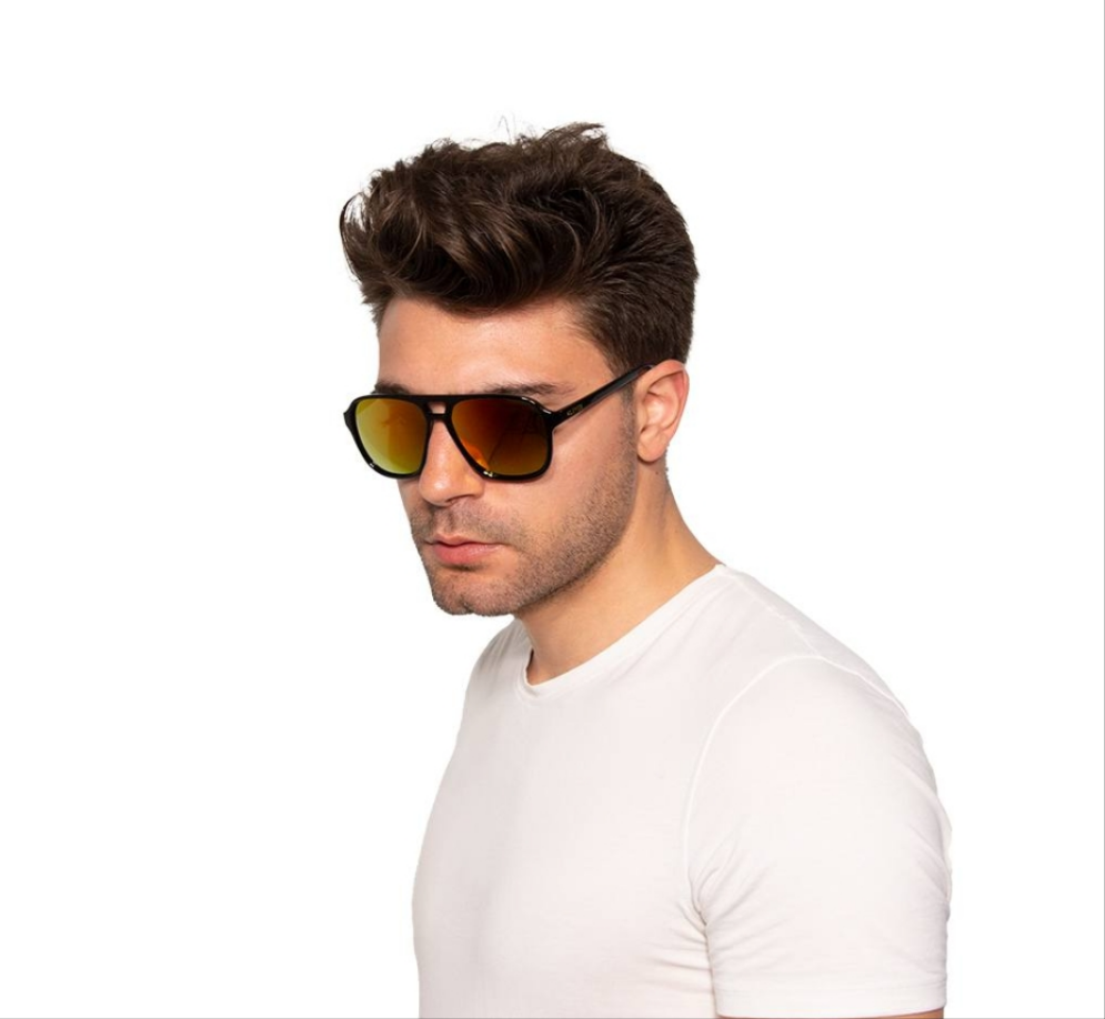 Sonnenbrille „Lebowski“ – Shiny Black #KL0034