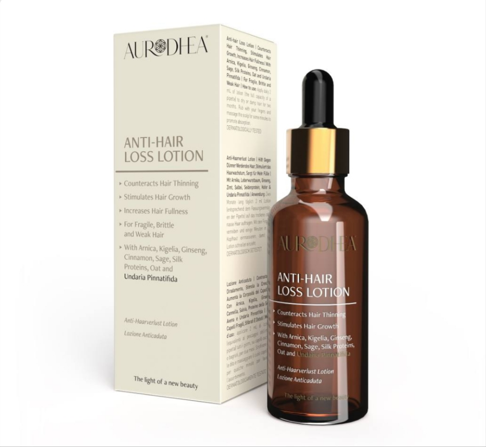 Anti-Haarverlust Lotion mit Undaria Pinnatifida
Angereichert mit Arnika, Leberwurstbaum, Ginseng, Zimt, Salbei, Hafer & Seidenprotein #FA02B