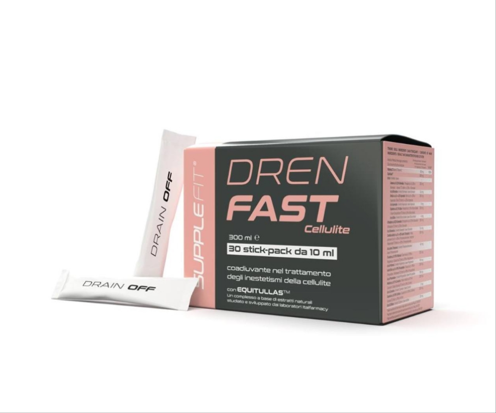 DREN FAST – Adjuvans bei der Behandlung von Cellulite-Hautunebenheiten, mit Equitullas™ #INTB029
