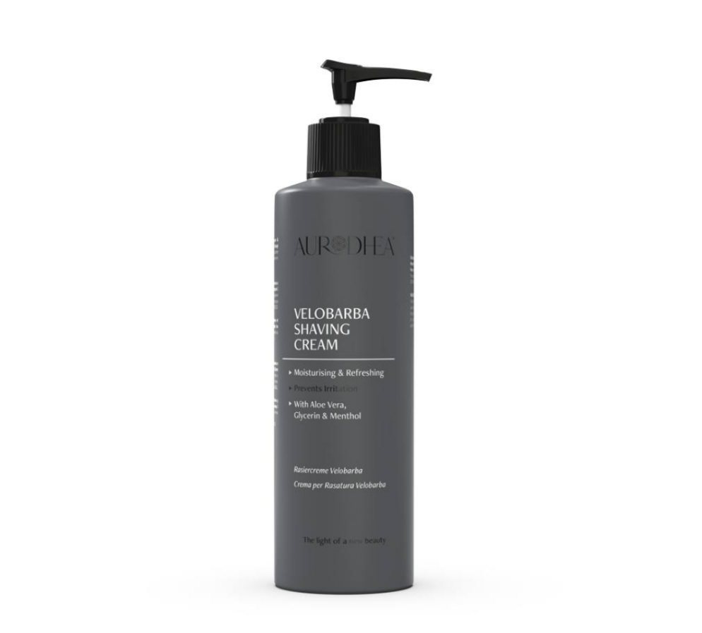 Rasiercreme Velobarba
Angereichert mit Aloe Vera, Glycerin & Menthol #CRU003B