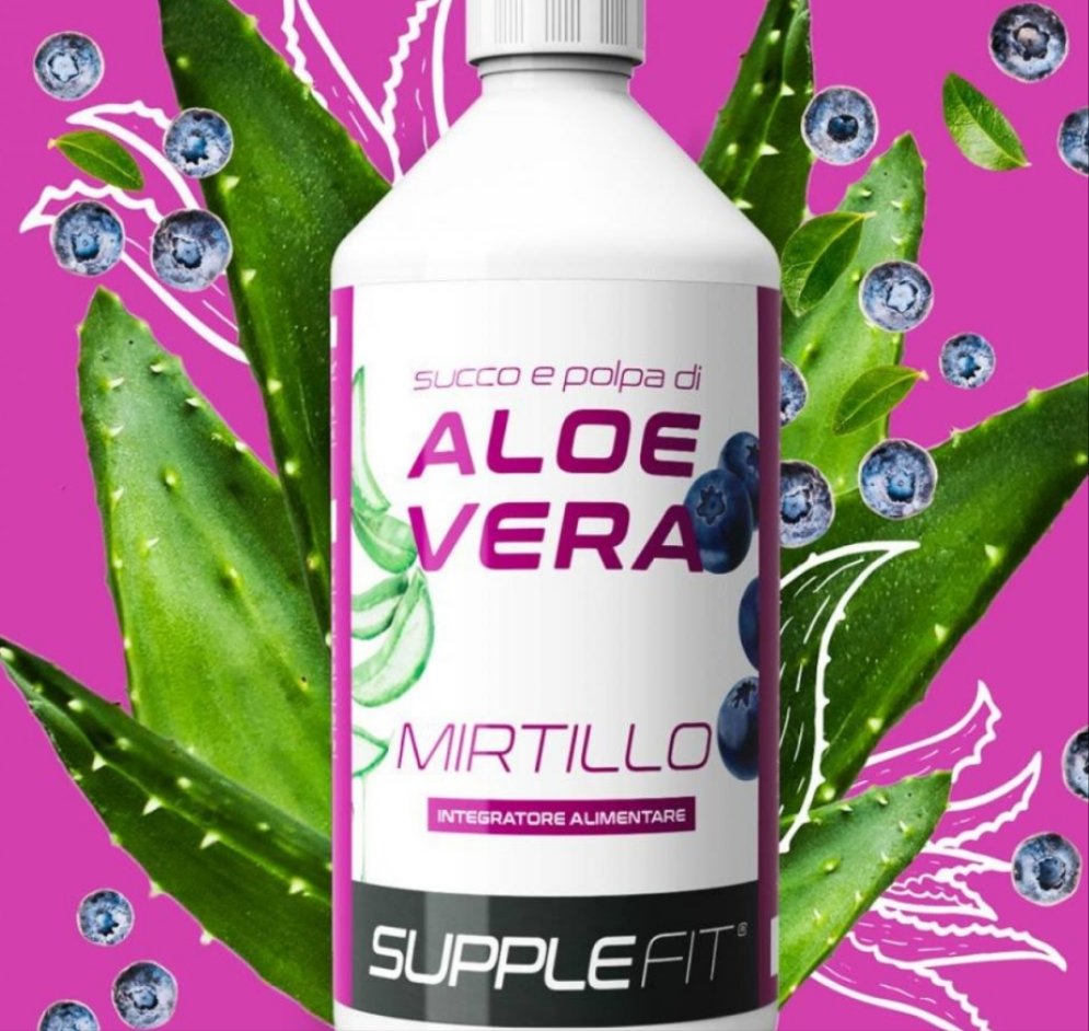 Saft und Fruchtfleisch der ALOE VERA mit Heidelbeerensaft #INTB010