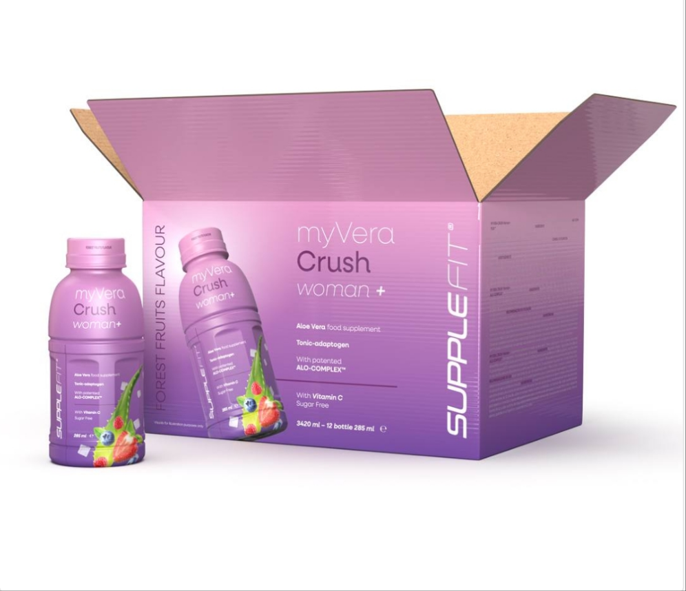 MYVERA CRUSH Woman + | Nahrungsergänzungsmittel in Einzelflaschen à 285ml