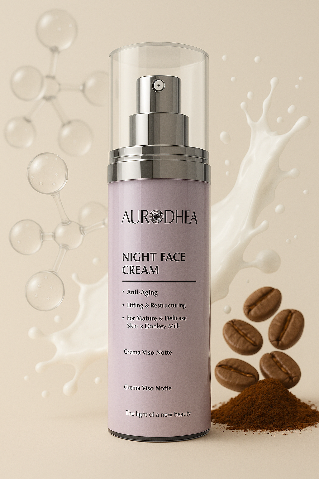 Nachtcreme mit Eselsmilch
Angereichert mit Süßmandelöl, Seidenprotein & Hyaluronsäure #LA05B