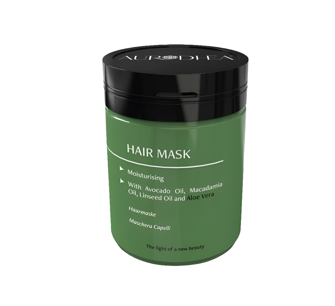 Haarmaske mit Aloe Vera
Angereichert mit Avocadoöl, Macadamiaöl & Leinöl #CAP14B