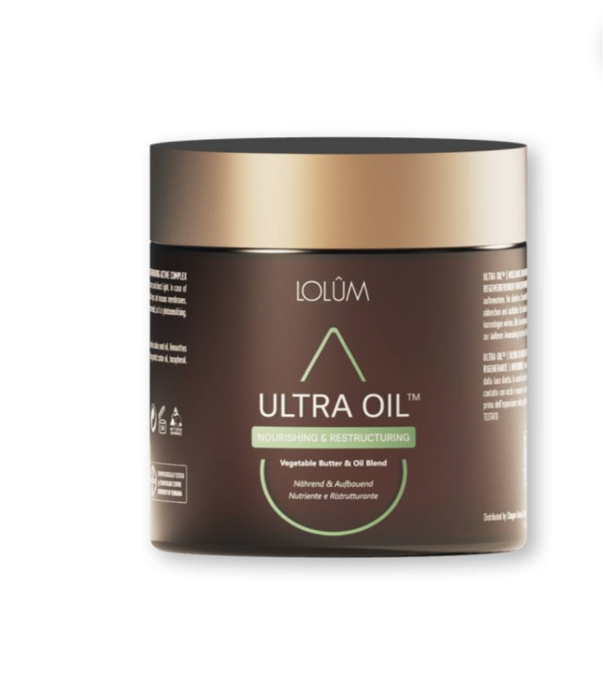 ULTRA OIL™ – MISCHUNG AUS PFLANZENÖLEN UND PFLANZENBUTTERN, NÄHREND UND AUFBAUEND
Angereichert mit einem regenerierenden Wirkstoffkomplex #LO011