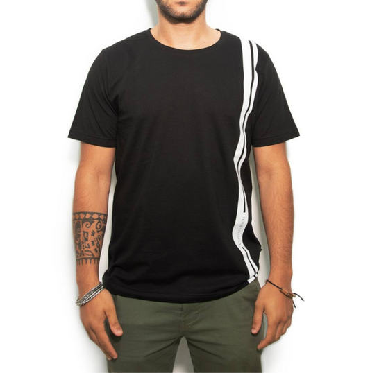 COTTON-RICH BASIC T-SHIRT, SCHWARZ – MINIMAL #COT0012-2