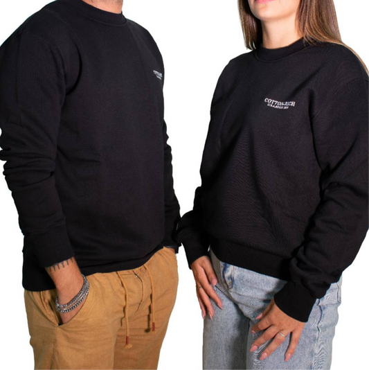 COTTON-RICH SWEATSHIRT, SCHWARZ #COT0002BLK