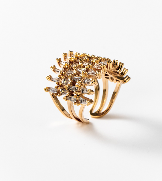 Korallenriff | Ring, 24 Karat vergoldet #BIGAG010