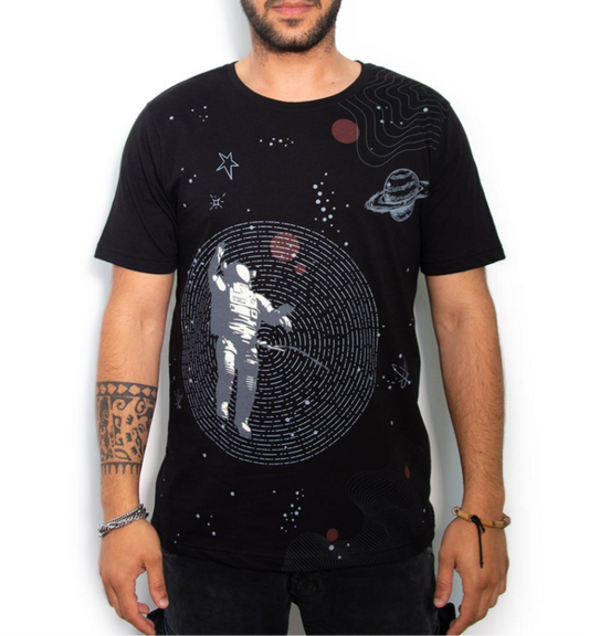 COTTON-RICH BASIC T-SHIRT, SCHWARZ – SPACE #COT0013-2