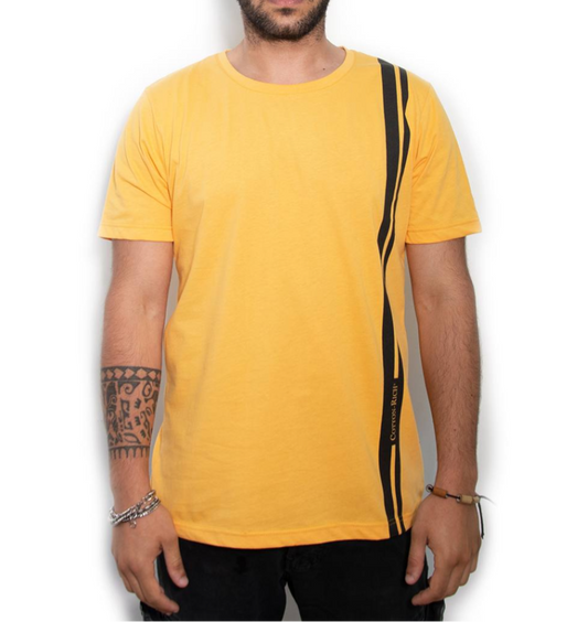 COTTON-RICH BASIC T-SHIRT, OCKERFARBEN – MINIMAL #COT0012-3