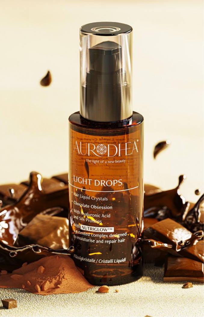 LIGHT DROPS Chocolate Obsession – Flüssigkristalle für Haare 
Mit dem exklusiven Komplex NUTRIGLOW™ #CAP27