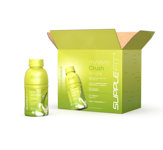 MYVERA CRUSH MIND + | NAHRUNGSERGÄNZUNGSMITTEL MIT KOFFEIN IN EINZELFLASCHEN À 285ml