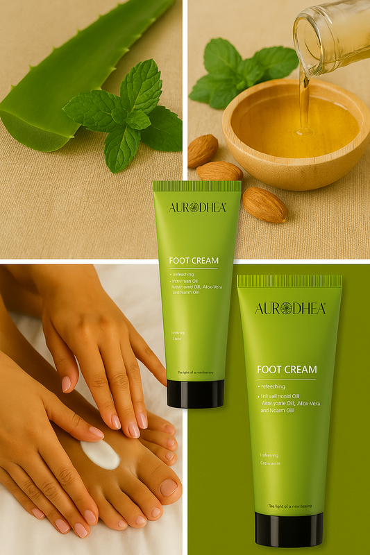 Fußcreme mit Neemöl 
Angereichert mit Aloe Vera & Mandelöl #NM05B #CU41B