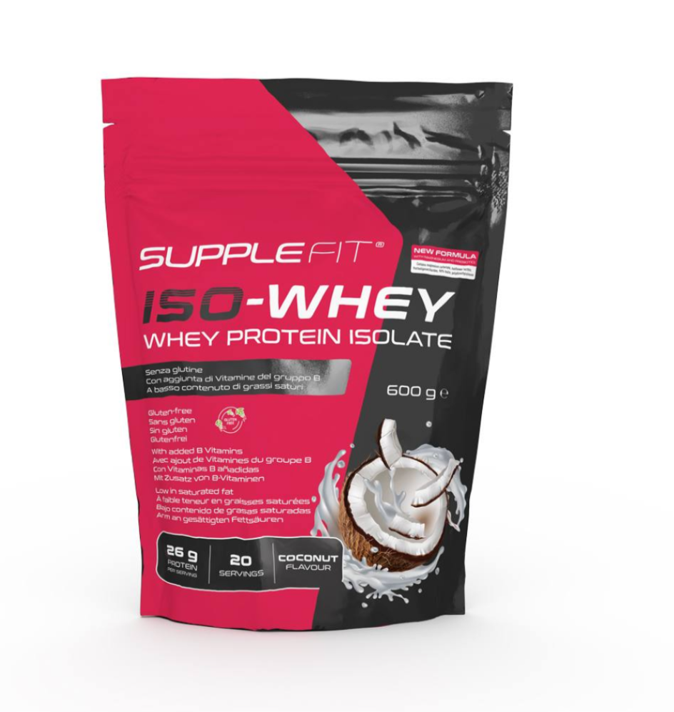 SUPPLEFIT ISO-WHEY, KOKOSGESCHMACK 
Mit Magnesium und Präbiotika #SU0118