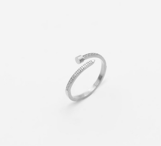 Edelstahl-Ring „Crystal“ #BIGAS093