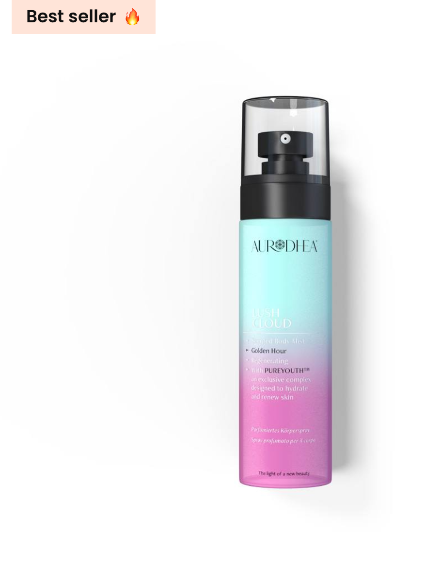 LUSH CLOUD Golden Hour - Parfümiertes Körperspray
100 mL | Mit dem exklusiven Komplex PUREYOUTH™ #SBM003