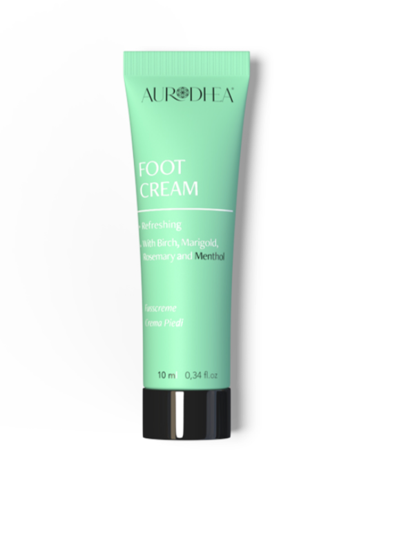 Fußcreme mit Menthol 
Angereichert mit Birken-, Ringelblumen- & Rosmarinextrakt  #CR19B #CU12B