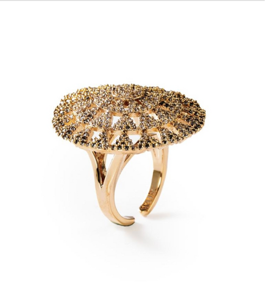 Lichtkreise | Ring, 24 Karat vergoldet #BIGAG033