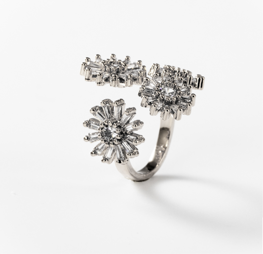 Frühling | Ring, rhodiniert #BIGAS020