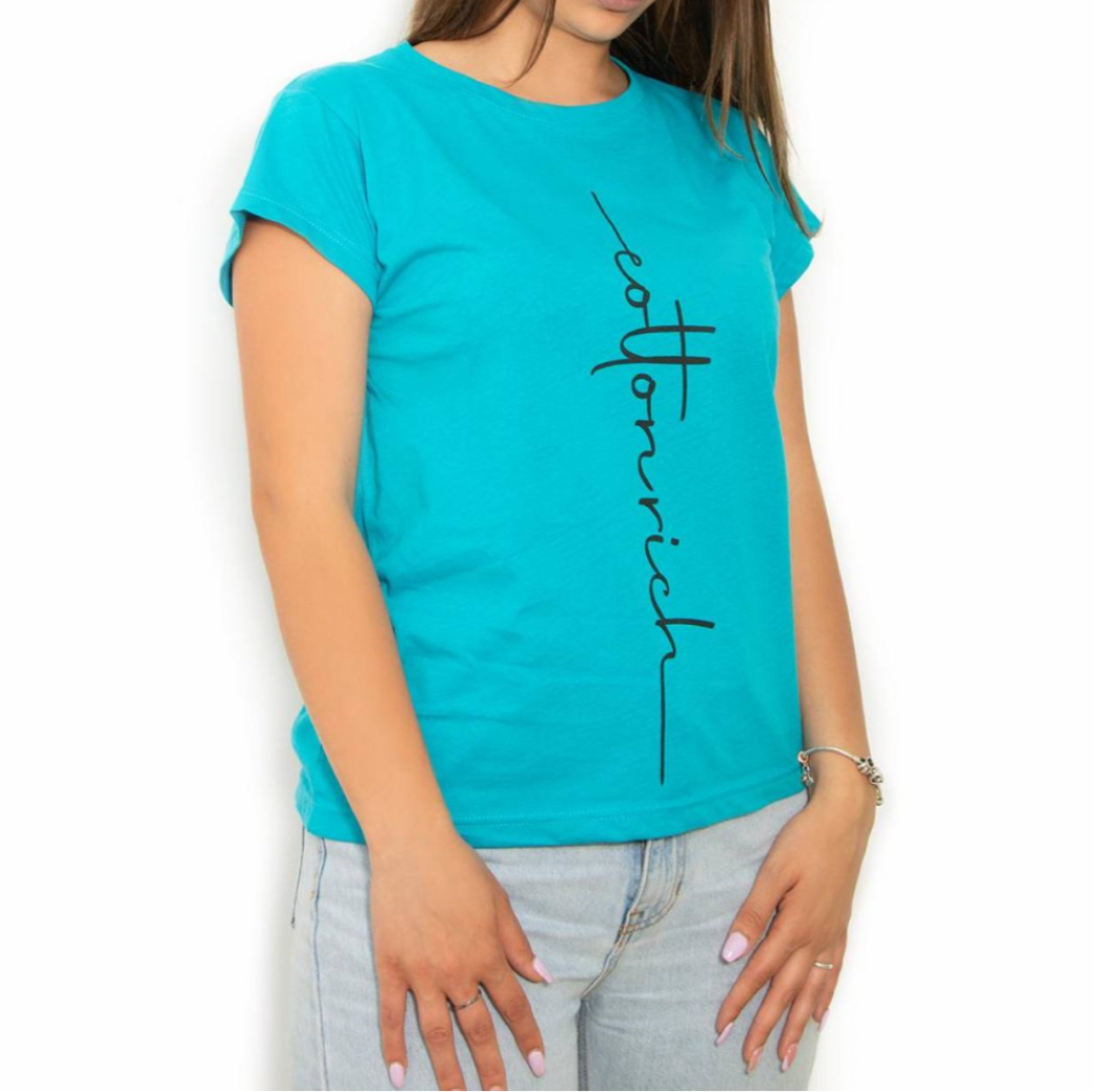 COTTON-RICH BASIC T-SHIRT, SMARAGDGRÜN – CLASSIC #COT0007-4