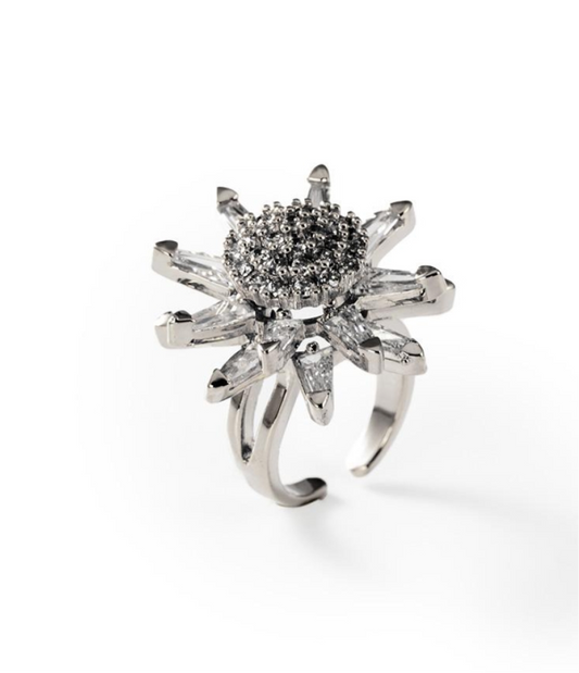 Liebt Mich Oder Liebt Mich Nicht | Ring, rhodiniert #BIGAS011