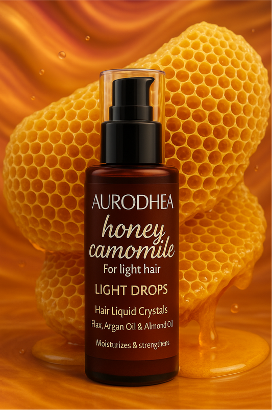 LIGHT DROPS Honey & Camomile – Flüssigkristalle für Haare 
Mit dem exklusiven Komplex NUTRIGLOW™ #CAP28