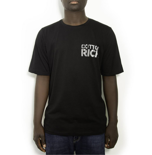 COTTON-RICH OVERSIZED T-SHIRT, SCHWARZ – GEOMETRIC #COT0011-2