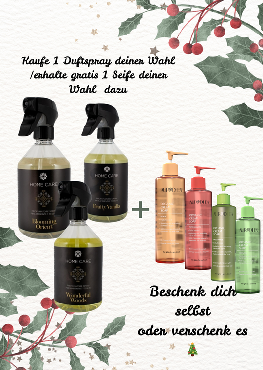 1x Duftspray kaufen & gratis 1 Seife