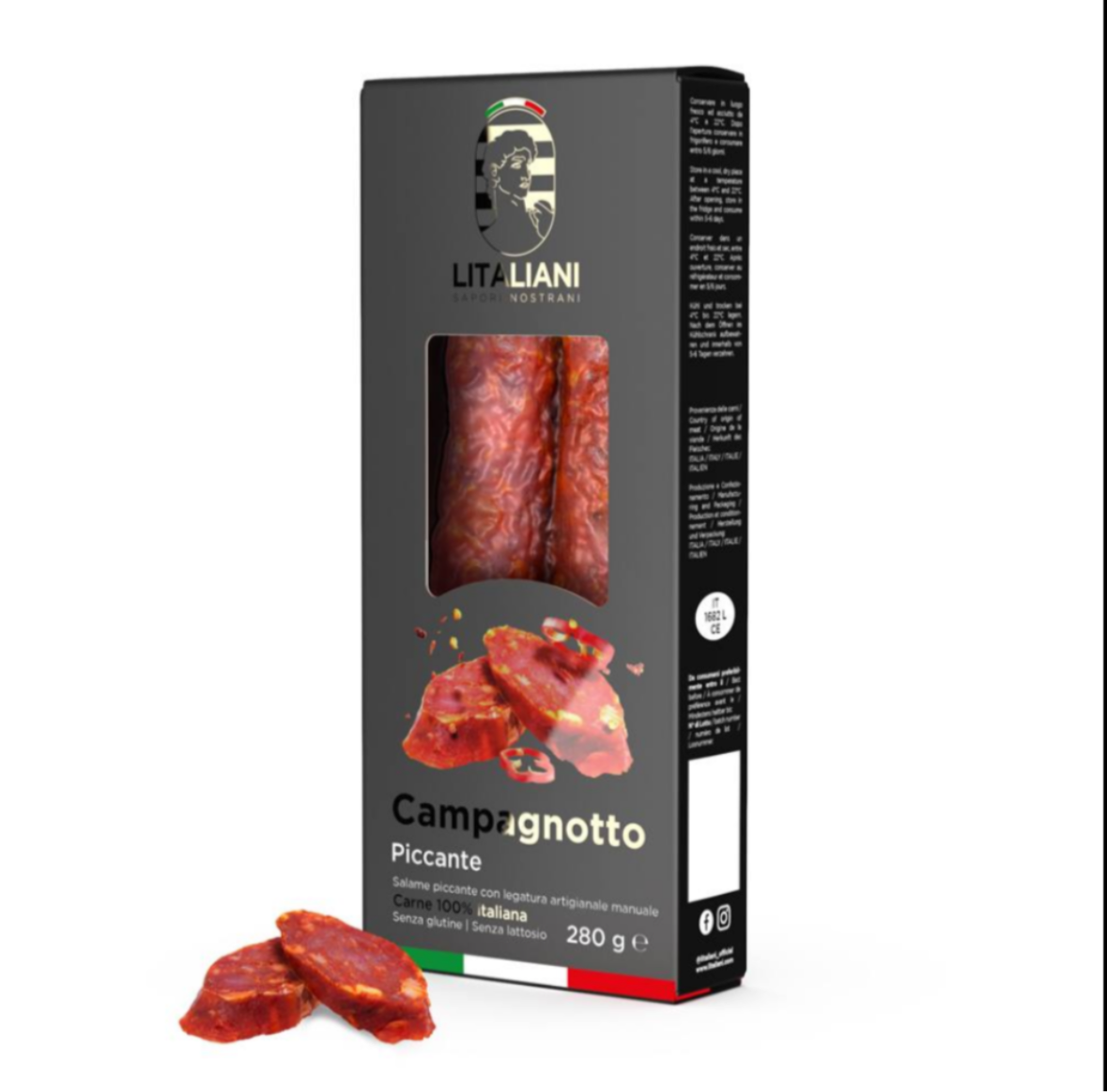 CAMPAGNOTTO PICCANTE – ITALIENISCHE PIKANTE SALAMI  #LIT0066 #LIT0067