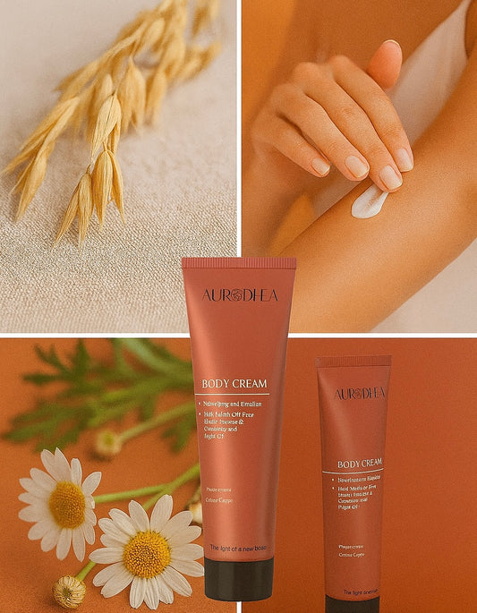 Bio-Körpercreme mit Arganöl 
Angereichert mit Jojobaöl, Sheabutter, Kamille & Vitamin E #AR01B